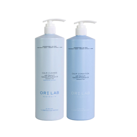 ORI Lab by NAK Hair Calm Cleanse and Condition 1 Litre Duo