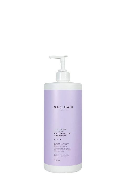 NAK Signature Platinum Blonde Anti-Yellow Shampoo 1L