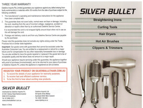 Silver Bullet City Chic Hair Dryer Black