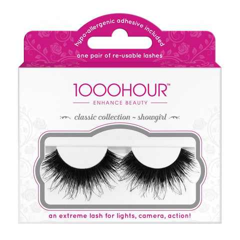 1000 Hour Classic Collection - Showgirl Re-Useable Lashes 1 Pair #555