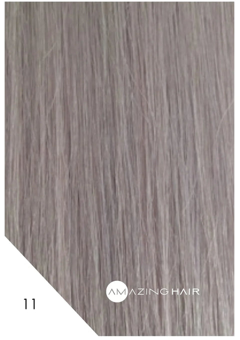 Amazing Hair Extensions 7 Piece Clip in Set 20" #11 Silver
