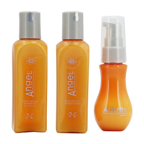 Angel Professional Normal/Dry Hair Travel Pack 3pcs