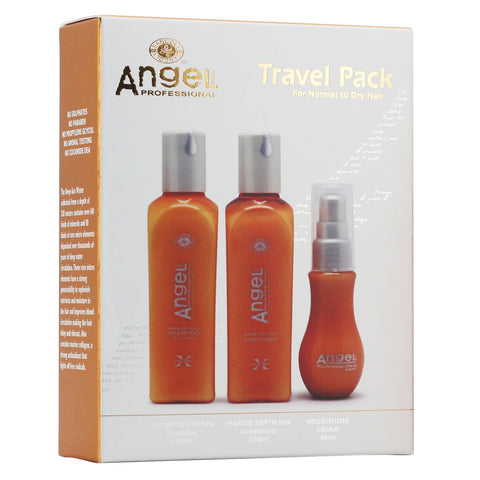 Angel Professional Normal/Dry Hair Travel Pack 3pcs