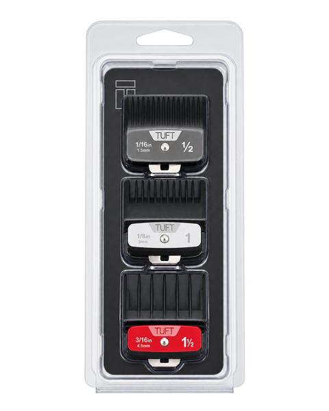 TUFT Non-Magnetic Premium Clipper Comb Attachments - 3 Pack - image 2