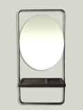 Karma Albany Workstation Oval Salon Mirror Silver 0608002 - image 2