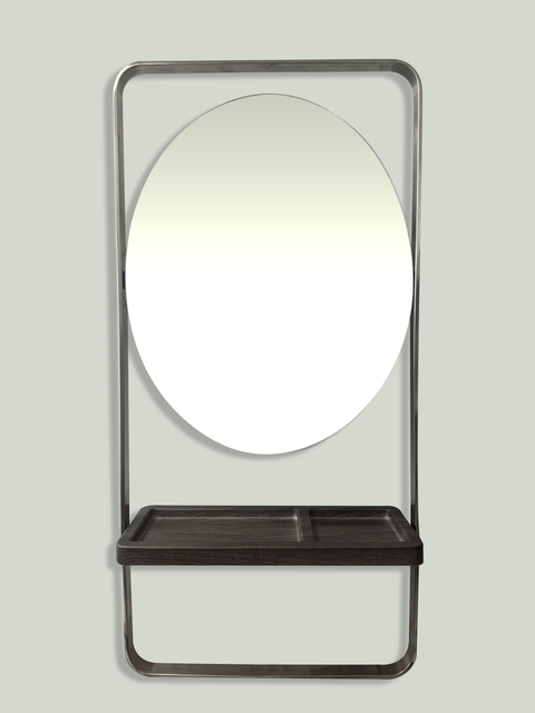 Karma Albany Workstation Oval Salon Mirror Silver 0608002 - image 2