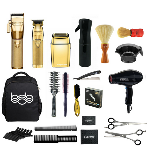 BabylissPro GoldFX Clipper Ultimate Barber Kit