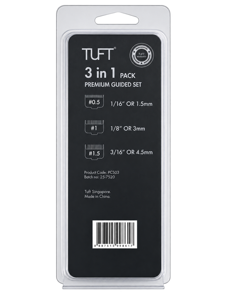 TUFT Non-Magnetic Premium Clipper Comb Attachments - 3 Pack - image 3