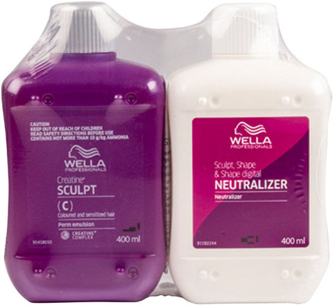 Wella Creatine + Sculpt Coloured / Sensitised  Hair Kit 400ml x 2