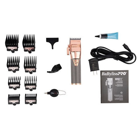 BaByliss PRO RoseFX Lithium Metal Hair Clipper – FX870RG