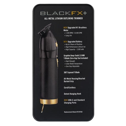 BaBylissPRO FX+ Outliner Hair Trimmer - Black