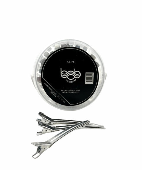 BOB Premium Duck Bill Clips Aluminum 90mm 50pc