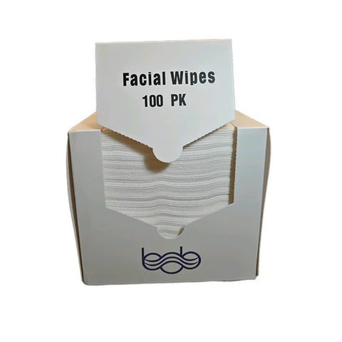 Bob Premium 4-Ply Facial Wipes 100pk 30x30cm