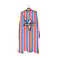 Deyaz Premium Salon Towel Barber King Red & Blue Stripe