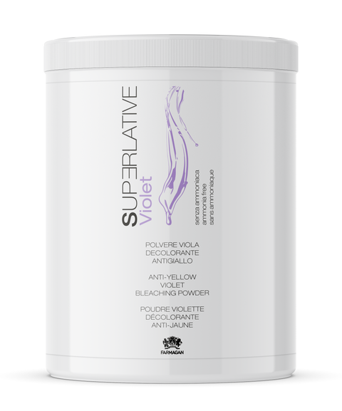 Farmagan Superlative Deco Ammonia Free Anti-Yellow Violet Bleaching Powder 500g - Made in Italy