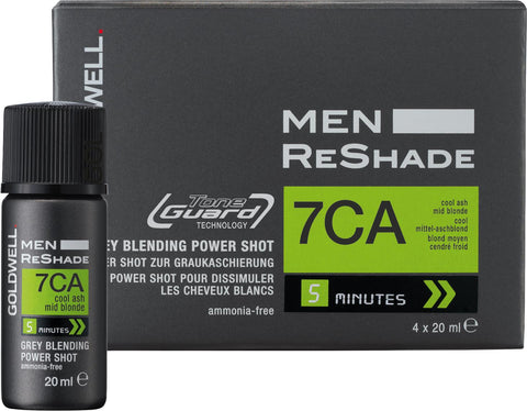 Goldwell ReShade For Men 7CA Cool Ash Light Blonde Hair Colour – 4 x 20ml - image 2