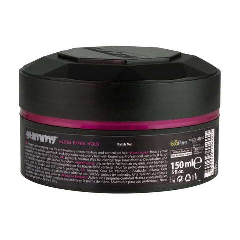 36x Gummy Professional Keratin Complex Extra Gloss Styling Hair Wax 150ml ( 1 box) - image 3