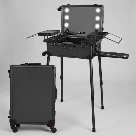 Karma Rolling Makeup and Hairdressing Case with LED Lights and Bluetooth Speaker - image 2
