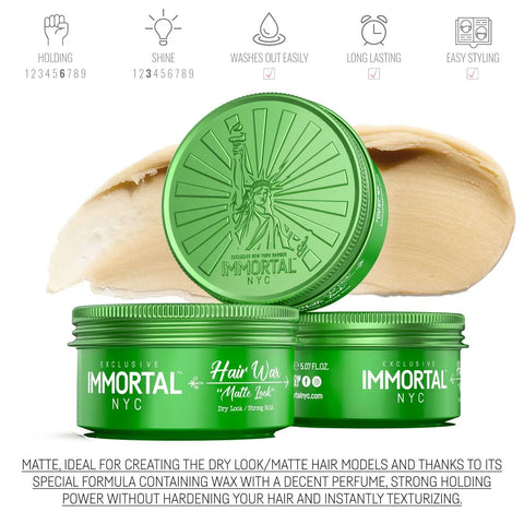 Immortal NYC Matte Look Hair Wax 150ml