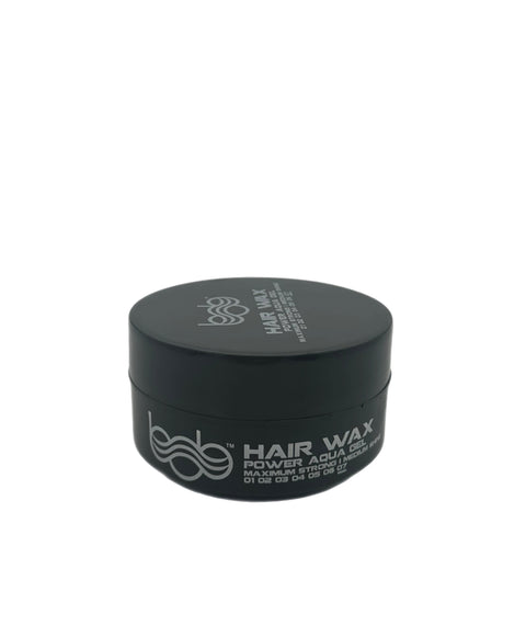 BOB Hair Wax Power Aqua Gel Maximum Strength Medium Shine 150ml GREY