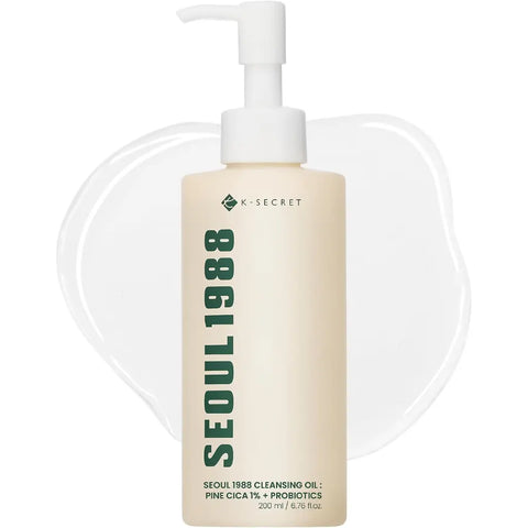 K-SECRET Seoul 1988 Cleansing Oil: Pine Cica 1% + Probiotics 200ml