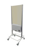 Karma Broome Double Sided Mobile Workstation with Mirror White 060904 - image 2