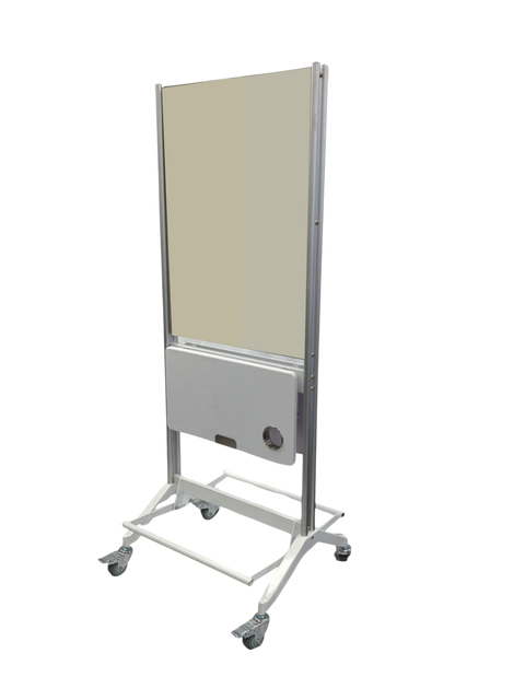 Karma Broome Double Sided Mobile Workstation with Mirror White 060904 - image 2