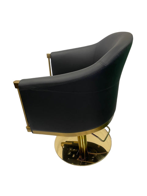 Karma Eden Salon Chair Black with Gold Base 02180103 - image 3
