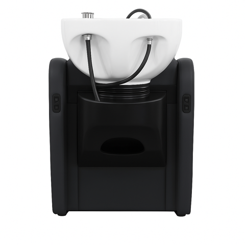 Karma Shampoo Unit Mosman with Shiatsu Massage Black with White Deep Basin 0318012204 - image 3