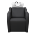 Karma Shampoo Unit Mosman with Shiatsu Massage Black with White Deep Basin 0318012204 - image 2