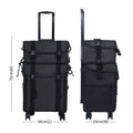 Karma Two Piece Black Nylon Salon Trolley Case with Draws & Shoulder Strap KRC01 - image 5