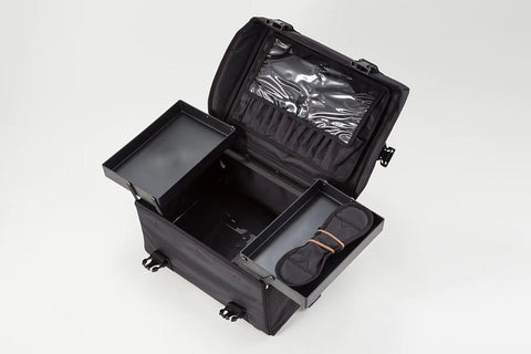 Karma Two Piece Black Nylon Salon Trolley Case with Draws & Shoulder Strap KRC01 - image 4