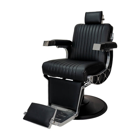Karma Chandler Barber Chair Black & Chrome 04120101 - image 2