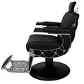 Karma Chandler Barber Chair Black & Chrome 04120101 - image 3