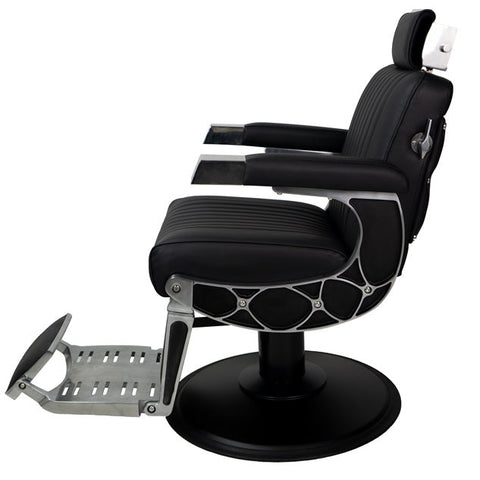 Karma Chandler Barber Chair Black & Chrome 04120101 - image 3