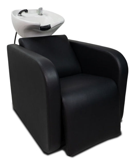 Karma Complete Shampoo Unit Clunes Electric Black with White Standard Basin 0315012104E