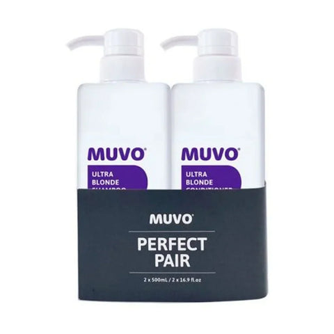 Muvo Ultra Blonde Shampoo and Conditioner 500ml Duo by MUVO