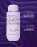 NAK Signature Platinum Blonde Anti-Yellow Shampoo 350ml