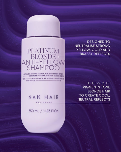 NAK Signature Platinum Blonde Anti-Yellow Shampoo 350ml