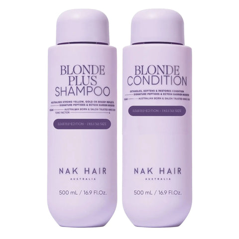 NAK Signature Blonde Plus Shampoo & Blonde Condition Deluxe Size Duo