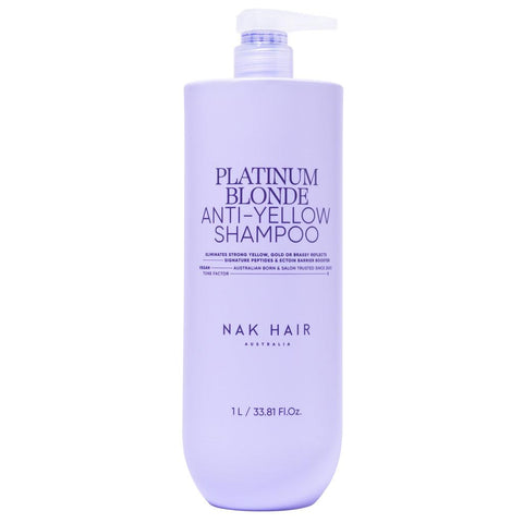 NAK Signature Platinum Blonde Anti-Yellow Treatment 60 Second Repair 1L