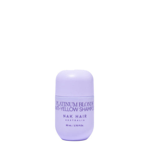 NAK Signature Platinum Blonde Anti Yellow Shampoo Travel Size 80ml
