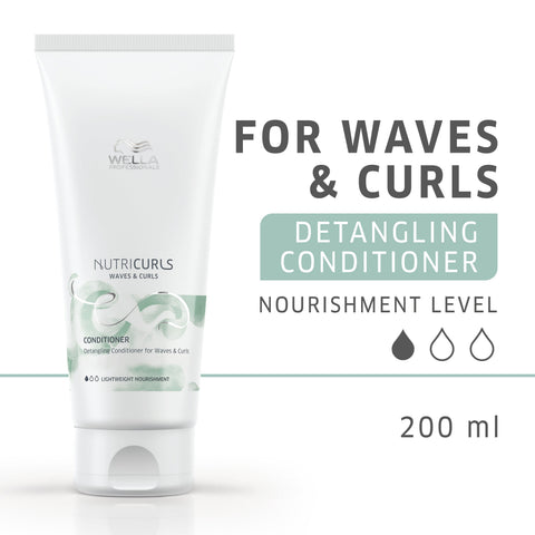 Wella Nutricurls Detangling Conditioner for Waves & Curls 200ml