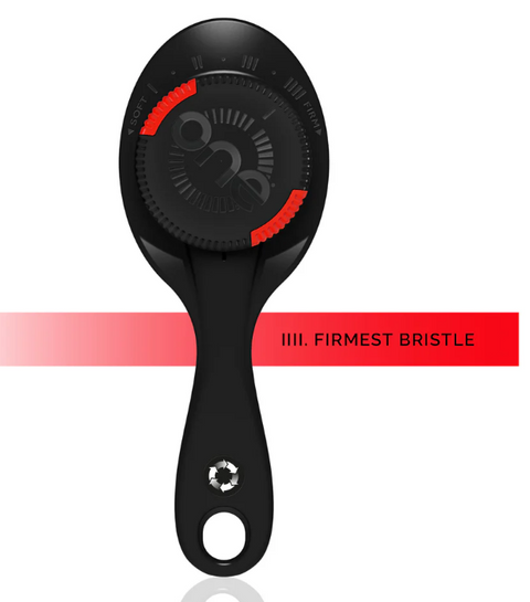 ONE PRO Hair Brush Adjustable Bristle Strength Silver Metallic Edition - image 4