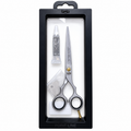 BOB Silver Line Edition 6 Inch Japanese Steel Thinning Scissor 440C - Made In Italy - image 2