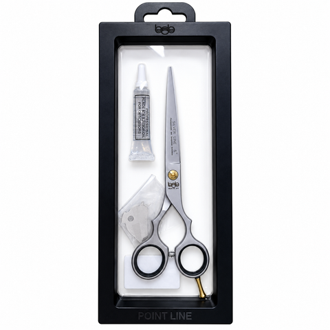 BOB Silver Line Edition 6 Inch Japanese Steel Thinning Scissor 440C - Made In Italy - image 2
