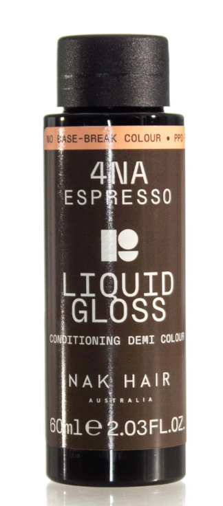 NAK Hair Liquid Gloss Espresso 4NA 60ml