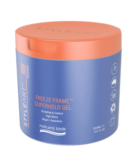 Natural Look Freeze Frame Superhold Styling Gel 500g