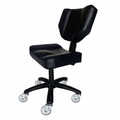Karma Stanley Adjustable Stool with Back Black 07070102