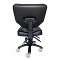 Karma Stanley Adjustable Stool with Back Black 07070102 - image 2